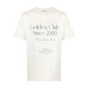 Golden Goose Journey M Vanlig/Gaze Bomull T-Shirt Beige, Herr