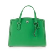 Michael Kors Chantal Medium Handväska Green, Dam