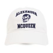 Alexander McQueen Baseballkeps White, Herr