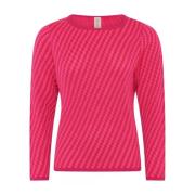 Skovhuus Speciell Rutig Pullover Blus Red, Dam