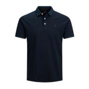 Jack & Jones Kortärmad Polo Tröja Blue, Herr