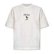 Burberry T-shirt med logotyp White, Dam