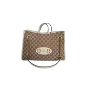 Gucci Vintage Pre-owned Laeder gucci-vskor Beige, Dam