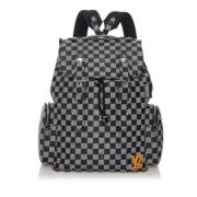 Louis Vuitton Vintage Pre-owned Canvas ryggsckar Black, Dam