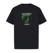 AllSaints ‘Zeta’ tryckt T-shirt Black, Herr