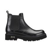 Cult Svarta Läder Mid M Slash Stövlar Black, Dam