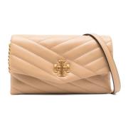 Tory Burch Stilfull Chevron Chain Crossbody Väska Beige, Dam