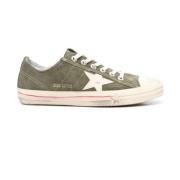 Golden Goose Star-Patch Lace-Up Sneakers Green, Herr