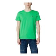 Peuterey Grön Bomullslångärmad T-shirt Green, Herr