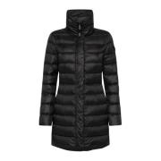 Peuterey Down jacket with high collar Black, Dam