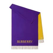 Burberry Omvändbar Halsduk med Ros Purple, Dam