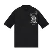 AllSaints Serenade tryckt T-shirt Black, Herr
