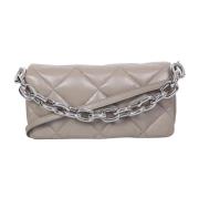 Stand Studio Diamantquiltad Crossbody-väska Beige, Dam