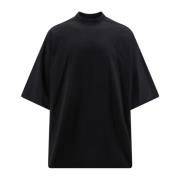 Rick Owens Oversize T-shirt i Ekologisk Bomull Black, Herr