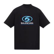 Balenciaga T-shirt med logotryck Black, Herr
