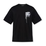 Dolce & Gabbana T-shirt med logotyp Black, Herr