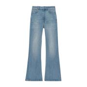 Ganni Jeans i ekologisk bomullsblandning Blue, Dam