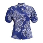 Etro Skjorta med korta ärmar Blue, Dam