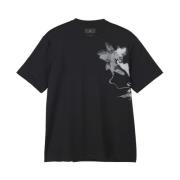 Y-3 Grafisk Kortärmad T-Shirt Black, Herr