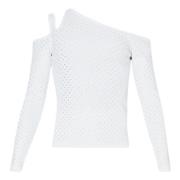 Liu Jo Vita Sweaters med Cut Out Strass White, Dam