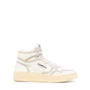 Autry Låga sneakers med mockapaneler Beige, Herr