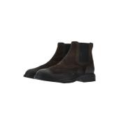 Hogan Ebano Chelsea Boots med Wingtip och Elastiska Insatser Brown, He...