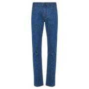 Canali Slim-Fit Denim Jeans Blue, Herr