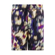 Isabel Marant Multifärgade Shorts med Elastisk Midja Multicolor, Herr