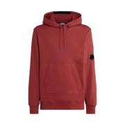 C.p. Company Diagonal Raised Fleece Hoodie (Ketchup - Röd) Red, Herr