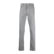 Ermenegildo Zegna Slim-Fit Blandade Bomulls Jeans Gray, Herr