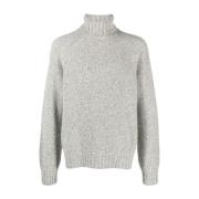 Ermenegildo Zegna Wool/Silke Rullkrage Tröja Gray, Herr