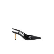 Givenchy Svart Slingback med Metallspänne Black, Dam