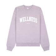Sporty & Rich Faded Lilac White Ivy Crewneck Purple, Herr