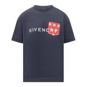 Givenchy Casual Kortärmade T-shirts Blue, Herr