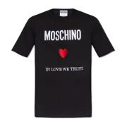 Moschino T-shirt med logotyp Black, Herr