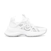 Pinko Vita Sneakers med 3,5 cm Klack White, Dam