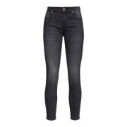 Pinko Sabrina Skinny Denim Svart Stretch Black, Dam