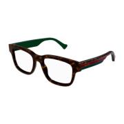Gucci Rektangulära glasögon Gg1303O-005 Havana Brown, Herr