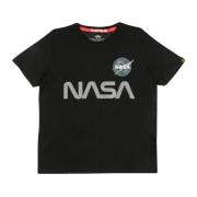 Alpha Industries Nasa Reflekterande T-Shirt Black, Herr