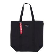 Alpha Industries Svart Label Shopping Bag - Streetwear Kollektion Blac...