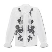 Dolce & Gabbana Genomskinlig skjorta White, Dam