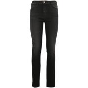 Emporio Armani Modern stil Hög midja Skinny Jeans Black, Dam