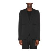 Sapio Gabardine Monopetto Jacka Black, Herr