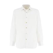 Kiton Ren bomullsskjorta för formella och avslappnade tillfällen White...