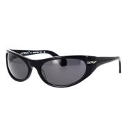 Off White Unisex Napoli Solglasögon med Modern Design Black, Unisex