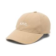 A.p.c. Bomullslogo Keps Beige, Herr