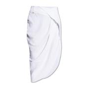 Jacquemus Saudade asymmetrisk kjol White, Dam