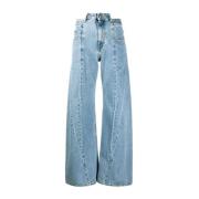 Maison Margiela Blå Jeans med Décortiqué Midja Blue, Dam