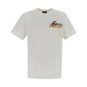 A.p.c. T-Shirt med Multifärgad Logotryck White, Herr