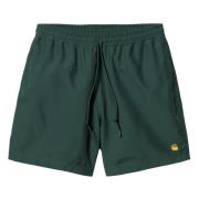 Carhartt Wip Chase Swim Trunk - Lätt och snabbtorkande Green, Herr